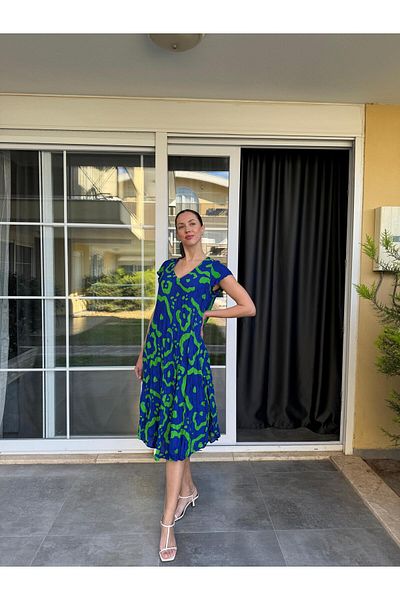 Lunaberry Rochie Bohemian Vintage Swimwear pentru femei Eid 38-46 MĂRIME UNICA Vârste de vară Patchwork din viscoză