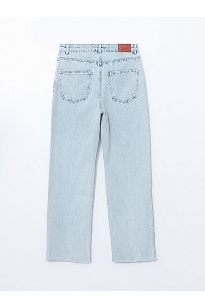 LC Waikiki Pantaloni Jean de damă cu talie înaltă