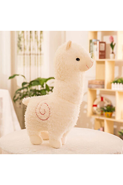 Choice لعبة محشوة على شكل حيوان الألبكة الصغيرة الجميلة 25 سم باللون الأبيض 5 ألوان جديدة دمية خروف ناعمة لديكور المنزل