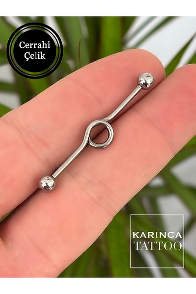 Karınca Piercing Surgical Steel Industrial Ear Bridge Piercing (Industrial Piercing)