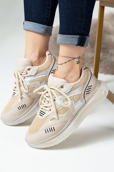 Deery Μπεζ Sneaker Γυναικεία Παπούτσια