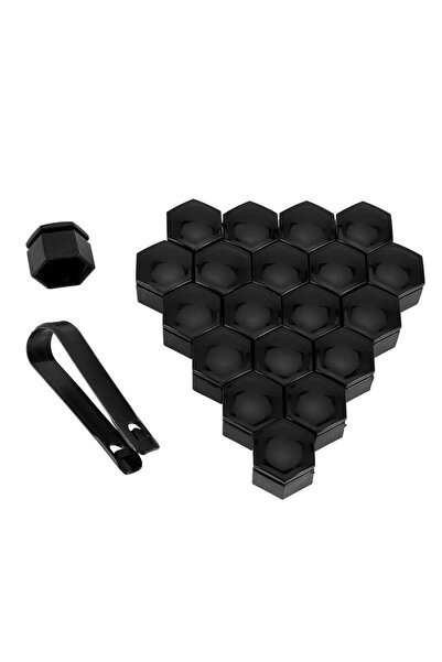Choice1 22mm Black 22mm 20 Pcs Car Wheel Nut Caps Protection Covers Caps Anti...