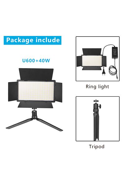 Nagnahz NA-U600-LT Nagnahz U800 LED Photo Studio Light for Tiktok Youbute Game Live Video Lighting Portable