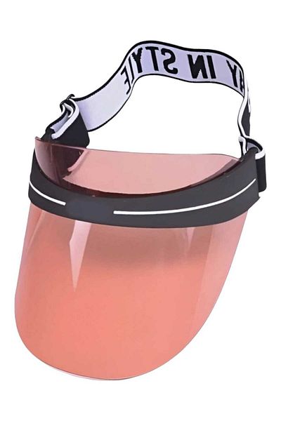 Trenderrs Women's Sunscreen Colored Plexiglass Visor Beach Hat
