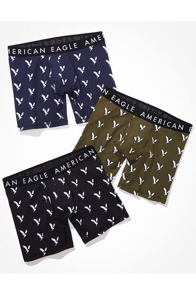 AMERICAN EAGLE AEO 6" Classic Boxer Brief 3-Pack