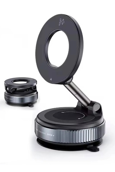 Diperla Manyetik Güçlü Açılı Vakumlu Mıknatıslı Araç Telefon Tutucu Cam Ayna ...