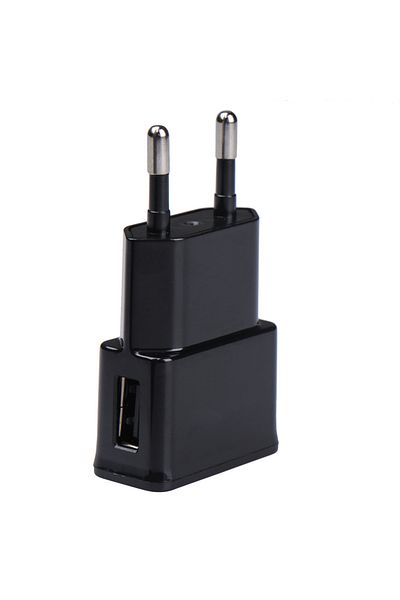 YTDMEN قابس الاتحاد الأوروبي 5 فولت 2 أمبير، منفذ USB B واحد، محول طاقة عالمي 5 فولت 2 أمبير، شاحن هاتف USB مزدوج، تيار متردد، تيار مستمر 5 فولت، P