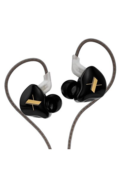 Choice سماعات أذن سلكية EDX Black NOMIC KZ EDX مزودة بميكروفون وموسيقى دينامي...