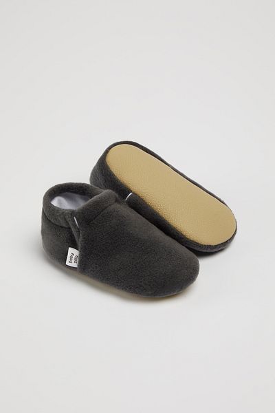BabyZilla Non-Slip Sole Fleece Baby Booties Organic Cotton Lining, Home Boot Slippers and Nursery Shoes