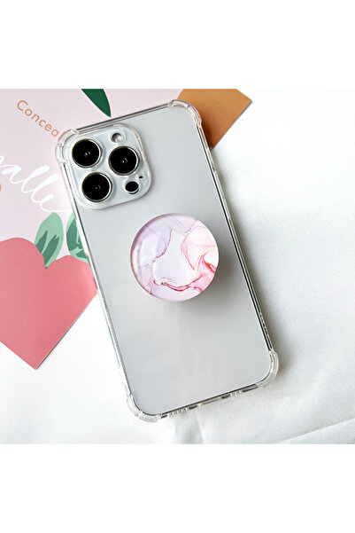 Choice P186-1 Marble Pattern Crystal Glass Phone Holder Foldable mobile phone...