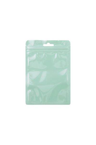 Choice 6x10cm (4.5x7cm) Green 50pcs/lot Reusable Plastic Zip Lock Bags Transparent Macaron color Sealing Ba