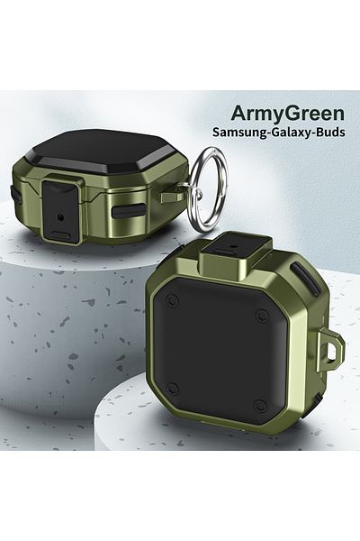 Choice Army Green Mechanical Switch Protective Case Cover For Samsung Galaxy Buds 2 Live Pro / Pro 2 Earpho