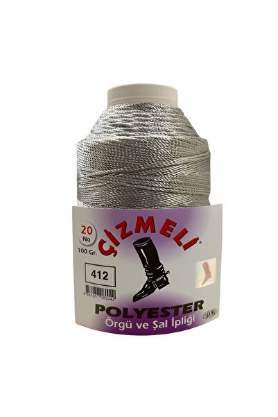 çizmeli Çizmeli Polyester Örgü ve Şal İpliği No:20 100 gr