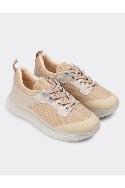 Deery Μπεζ Sneaker Γυναικεία Παπούτσια