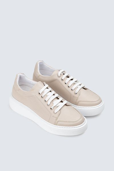 Deery Μπεζ Sneaker Γυναικεία Παπούτσια