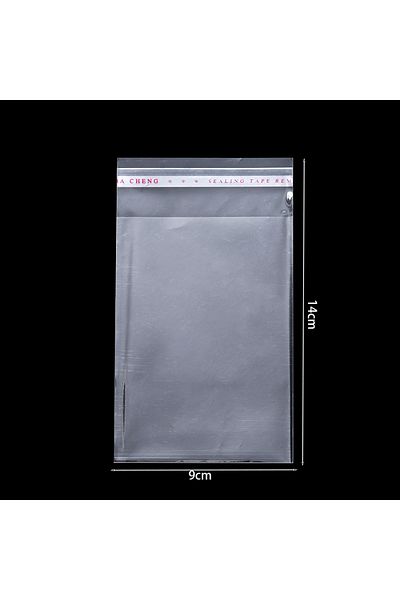St.kunkka 100pcs 9x14cm 100pcs/lot Transparent Self Adhesive Seal Bags Opp Plastic Cellophane Bags Gifts Bag &