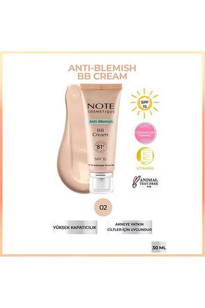 NOTE Bb Cream Anti Blemish No: 02
