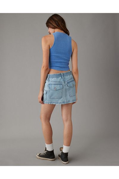 AMERICAN EAGLE AE Cropped Main Squeeze Tank Top