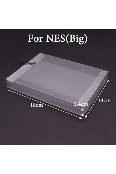 TingDong For NES(Big) Transparent Clear Cartridge Protective Case Cover For GB GBA GBC SNES N64 NES NGPC Swit