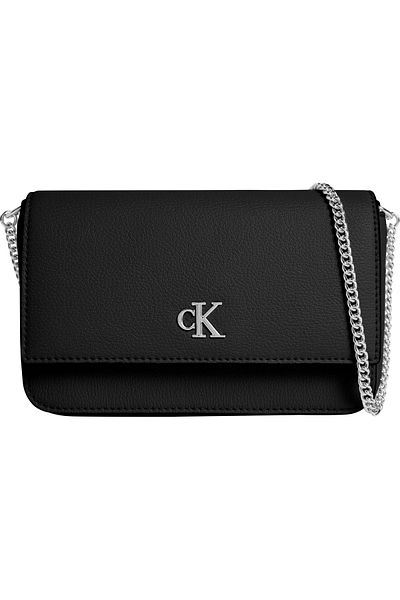Calvin Klein Fekete Minimális Monogram Ew Flap Ph/Cb19 LV04K1027G