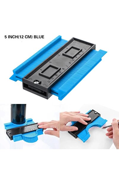 choice2 GZ033-5 بوصة مقياس محيط أزرق مكرر لقطع بلاط السيراميك والسجاد قالب قي...