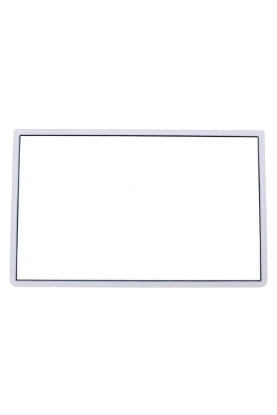 JCD إطار شاشة علوي أمامي علوي أبيض بديل من البلاستيك غطاء عدسة شاشة LCD لجهاز 3DS XL LL