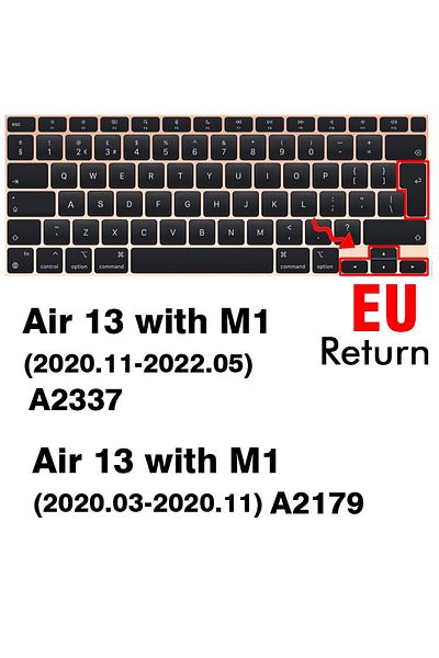 Choice EU 2020 2021 Air 13 Keyboard Cover For Macbook Air 13 M2 Pro 13 M1 Pro 14 16 Max Silicone Protector
