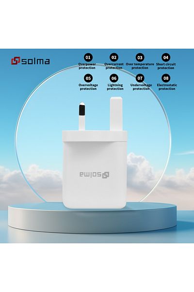 Choice WHITE 1 PC UK 2 Pack EU UK Plug Fast Charger for Mobile Phones USB Wall Charger with USB Port QC3.