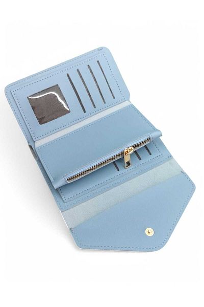 LEXA Model plic Soft Loose Card Dimensiune medie Portofel de dama Baby Blue