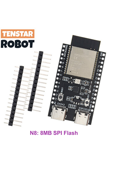 TENSTAR ROBOT تطوير ESP32-C6-WROOM-1-N8 TENSTAR ESP32-C6 ESP32 WiFi+Bluetooth...