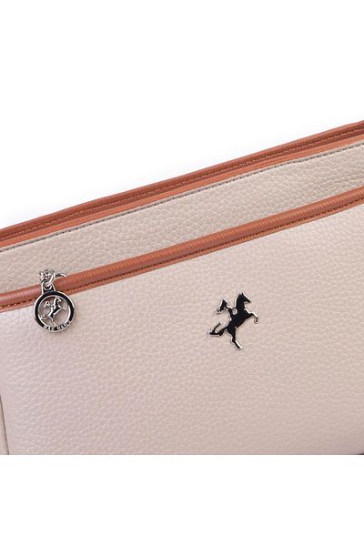 Nas Bag Sand Tan Lopez - Geantă pentru femei cu mai mulți ochi, cu curea reglabilă pentru umăr și crossbody