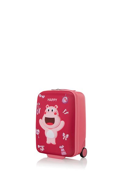 American Tourister حقيبة سفر KIZTOPIA للأطفال ذات العجلات الصلبة مقاس 47 سم باللون الوردي والأبيض