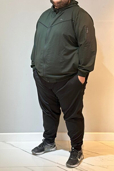 REMSA Ανδρικό Σετ Φούτερ Μεγάλου Μεγέθους - Βαμβακερό Special Production 24722 Khaki