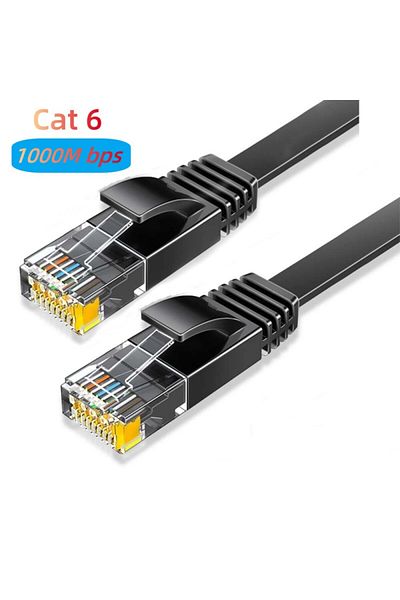CYANMI كابل CAT-6 بطول 26 قدمًا و8 أمتار و314.9 بوصة من MIZIQIER كابل إنترنت مسطح طويل CAT 8 بسرعة 40 جيجابت في الثانية SFTP RJ45 LAN C