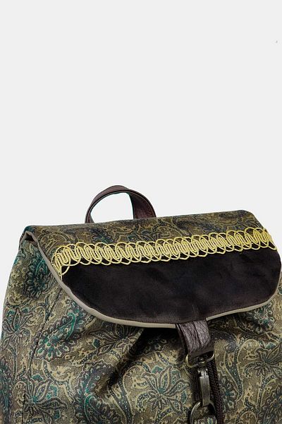 Ayşe Teyze'nin Çantaları Women's Green Handmade Backpack