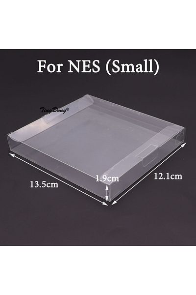 Choice For NES (Small) Clear Transparent Game Cartridge Box Case CIB Games Plastic PET Protector for N64 NE