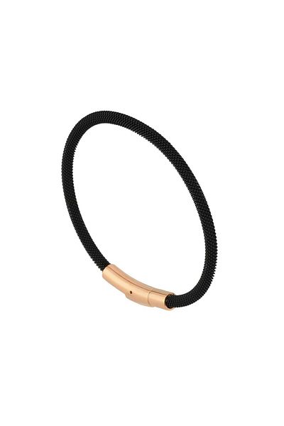 Necati Gün Ars136 Men's Leather Steel Bracelet
