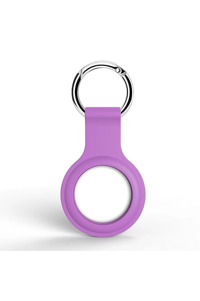 Choice Purple Cover For Airtags Case Liquid Silicone Protectiv Shell Tracker Accessorie Anti-scratch Sleeve