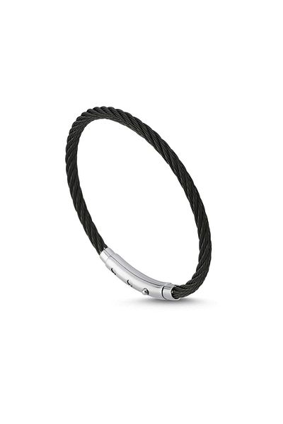 Necati Gün Ars126 Men's Leather Steel Bracelet