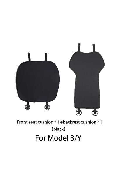 Choice غطاء مقعد السيارة الأسود T-M3Y-F02 لسيارة تسلا موديل 3/موديل Y (2019-2...