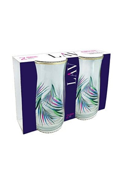 LAV Vera Tropik Desen Meşrubat Bardağı 2'li 370 Cc