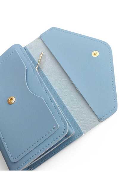 LEXA Конверт Модель М'яка з великою кількістю карток Середнього розміру Блакитний Жіночий гаманець
