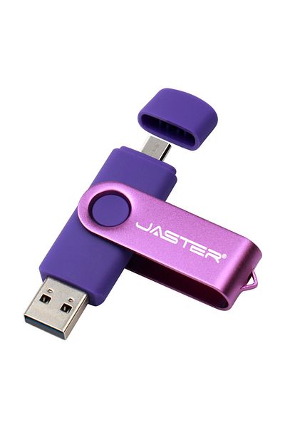 JASTER 64GB Purple JASTER Micro usb interface 2.0 OTG flash drive Smart Phone Tablet PC 4GB 8GB 16GB 32GB 6