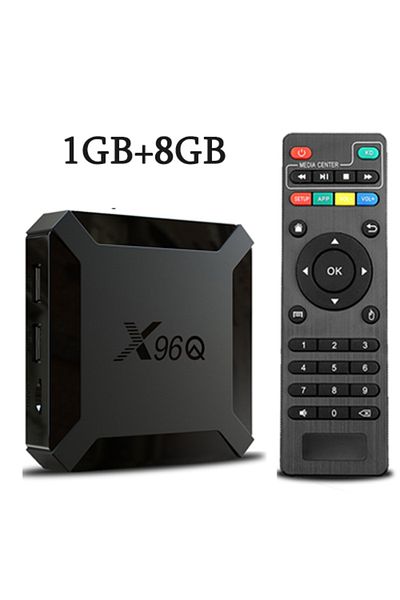 SkyBeats Eu Plug 1g 8g Tv Box Hot X96q Android 10.0 Fast Smart Tv Box 2gb 16gb Allwinner H313 Quad Core 4k Vs