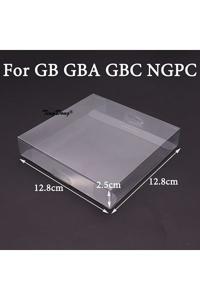 TingDong For GB GBA GBC NGPC Transparent Clear Cartridge Protective Case Cover For GB GBA GBC SNES N64 NES NG
