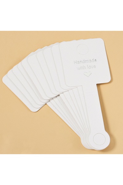 Choice 50 قطعة من ورق الكرافت اللاصق ذاتي اللصق 4 × 10 سم، حامل تعليق مجوهرات...