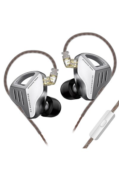 Choice1 ZVX Silver MIC KZ ZVX Earphones Dynamic HIFI Bass Earbuds In Ear Moni...