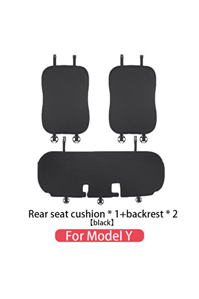 Choice غطاء مقعد سيارة أسود M-Y-R05 لسيارة تسلا موديل 3/موديل Y 2019-2026، مص...