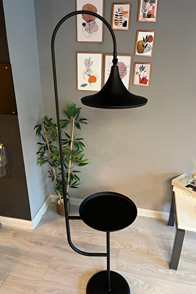 Bamyum Siyah Lambader Hareketli Başlık Sehpalı Modern Dekoratif Metal Oturma Odası Çalışma Odası