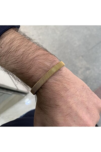 Necati Gün Gold Plated Wicker Men's Bracelet